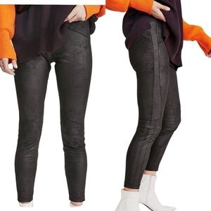 Free People Midnight Vegan Suede Leggings